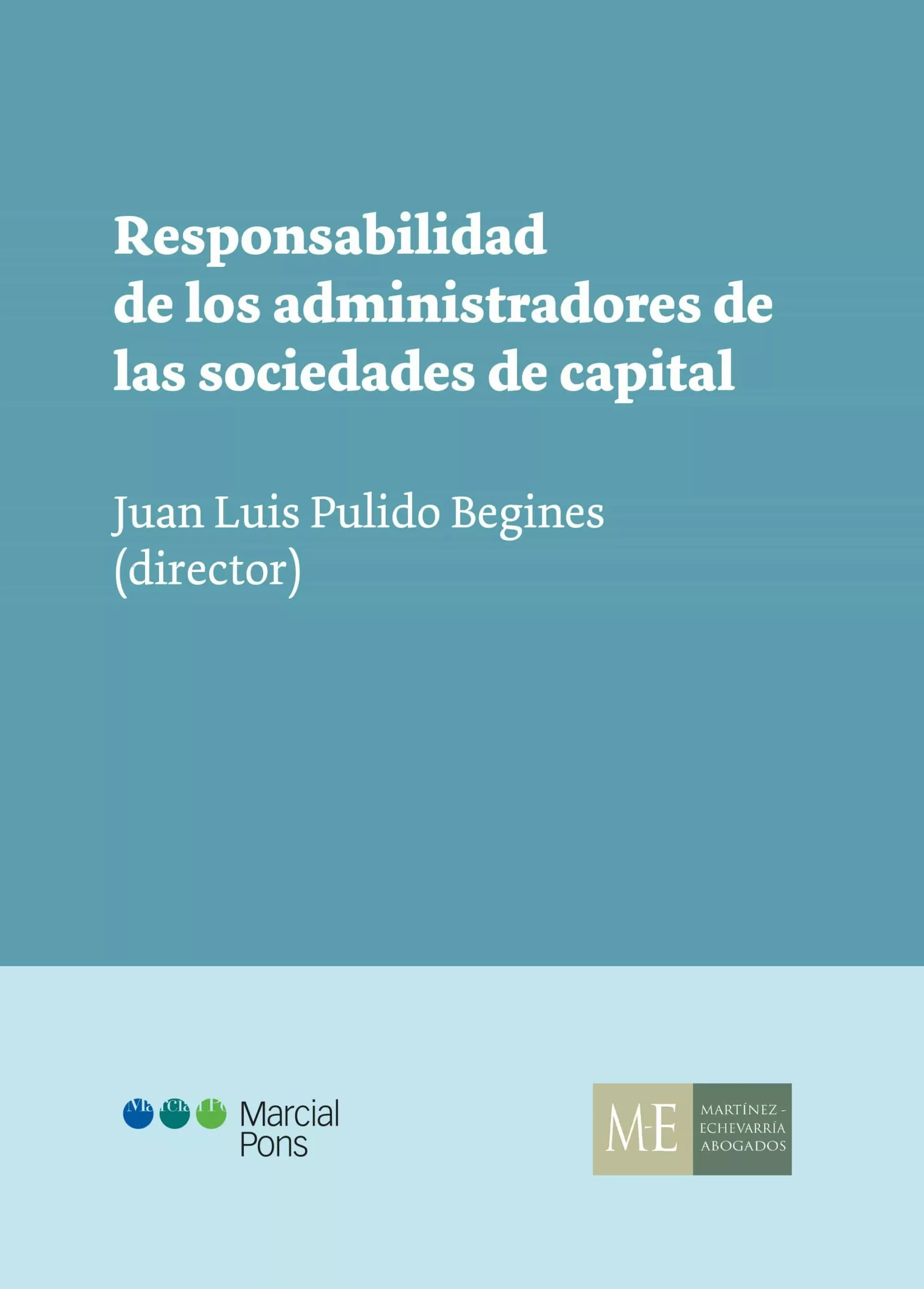 Portada del Libro Responsabilidad De Los Administradores De Las Sociedades De Capital de Juan Luis Pulido Begines - 9788491237037
