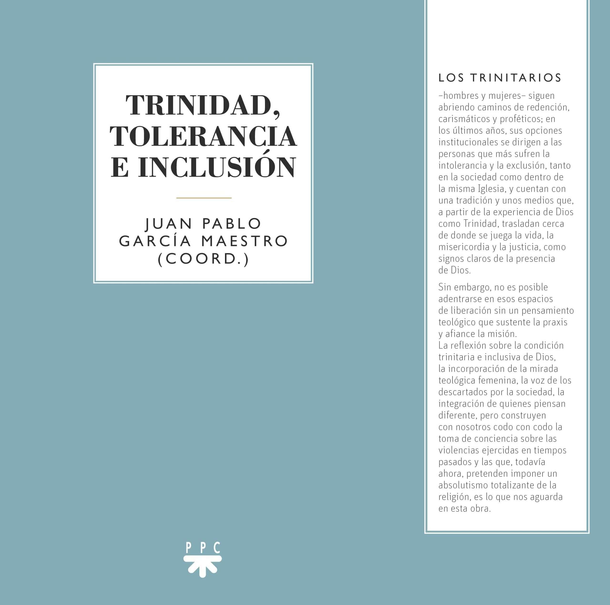Portada del Libro Trinidad Tolerancia E Inclusion de Juan Pablo (Coord.) Garcia Maestro - 9788428835428