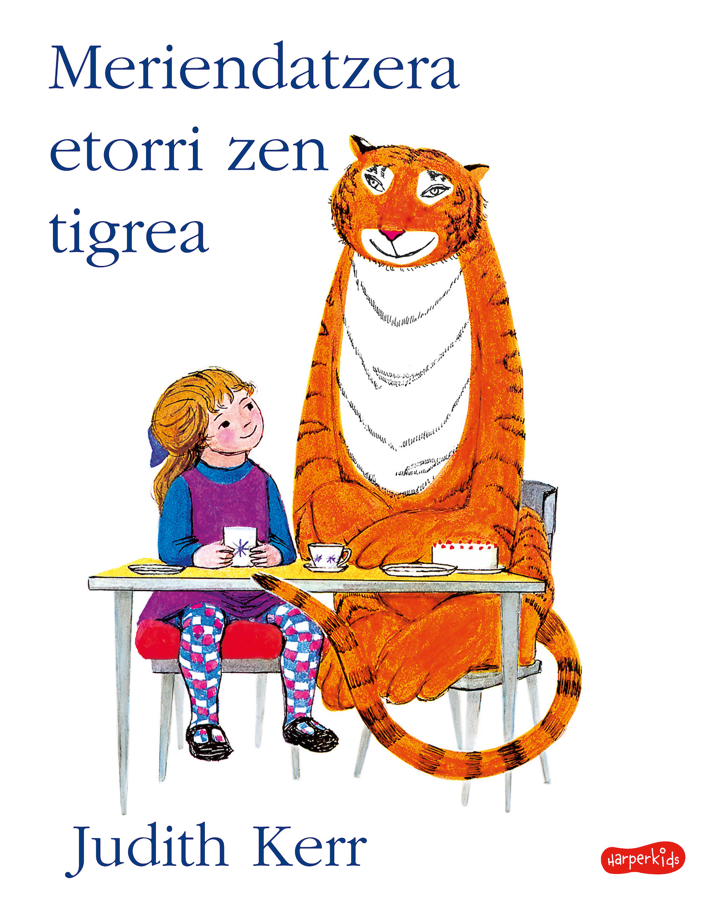 Portada del Libro Meriendatzera Etorri Zen Tigrea de Judith Kerr - 9788417222956