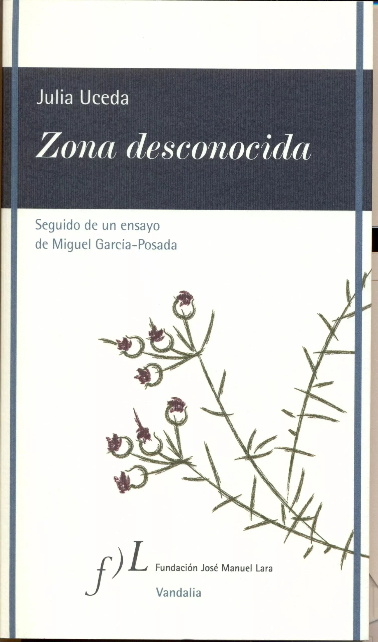 Portada del Libro Zona Desconocida de Julia Uceda - 9788496556911