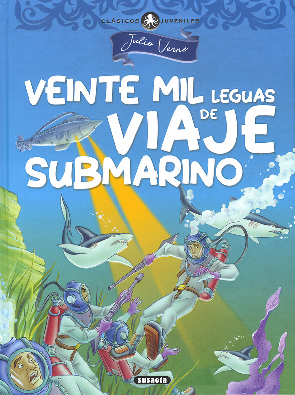 Portada del Libro Veinte Mil Leguas De Viaje Submarino de Julio Verne - 9788467768664