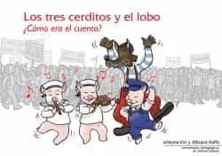 Portada del Libro Los Tres Cerditos Y El Lobo ¿Como Era El Cuento? de Kaffa - 9788472909427