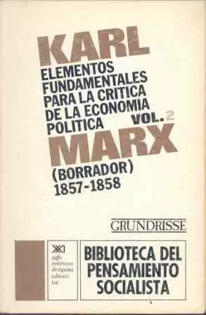 Portada del Libro Grundrisse (V.2) de Karl Marx - 9788432300639