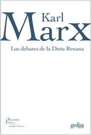 Portada del Libro Los Debates De La Dieta Renana de Karl Marx - 9788474329773