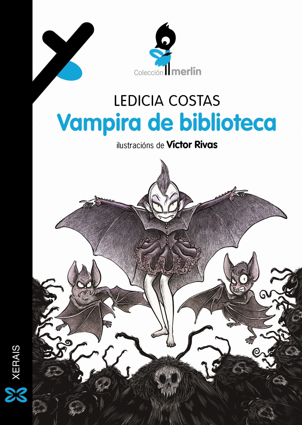 Portada del Libro Vampira De Biblioteca (Gallego) de Ledicia Costas - 9788491216513