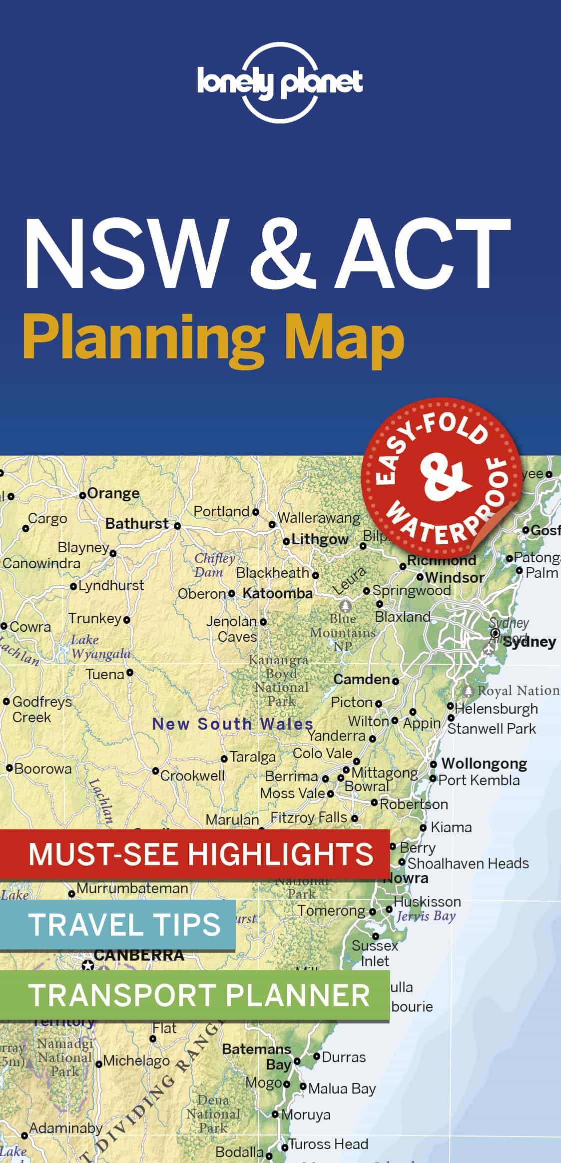 Portada del Libro Lonely Planet New South Wales & Act Planning Map 1 2019 de - 9781788686013