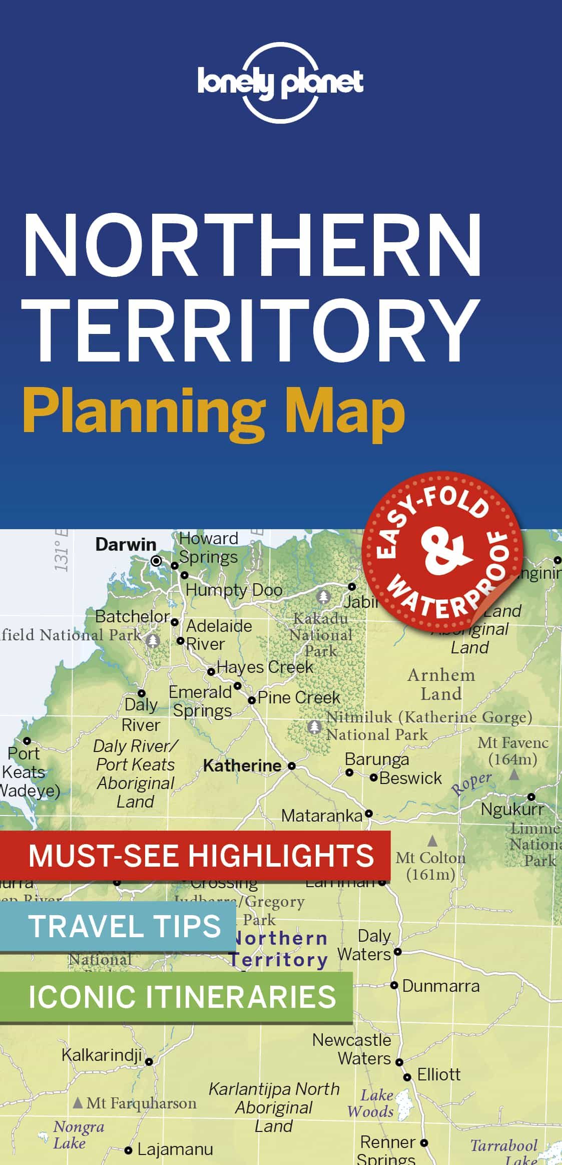 Portada del Libro Lonely Planet Northern Territory Planning Map 1 2019 de - 9781788686006