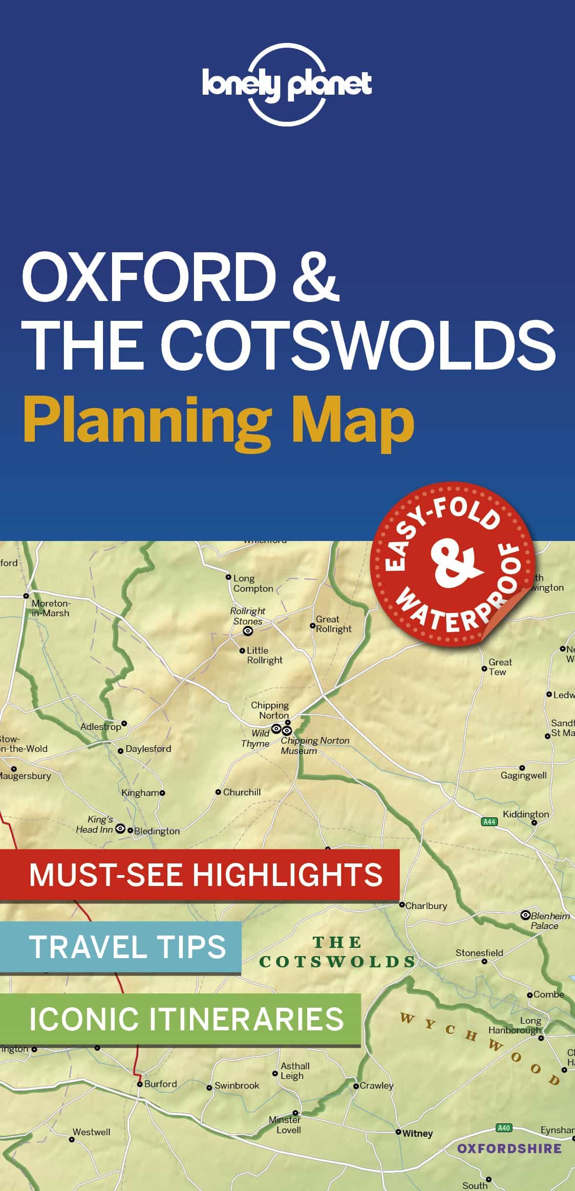 Portada del Libro Lonely Planet Oxford & The Cotswolds Planning Map 1 2019 de - 9781788686020