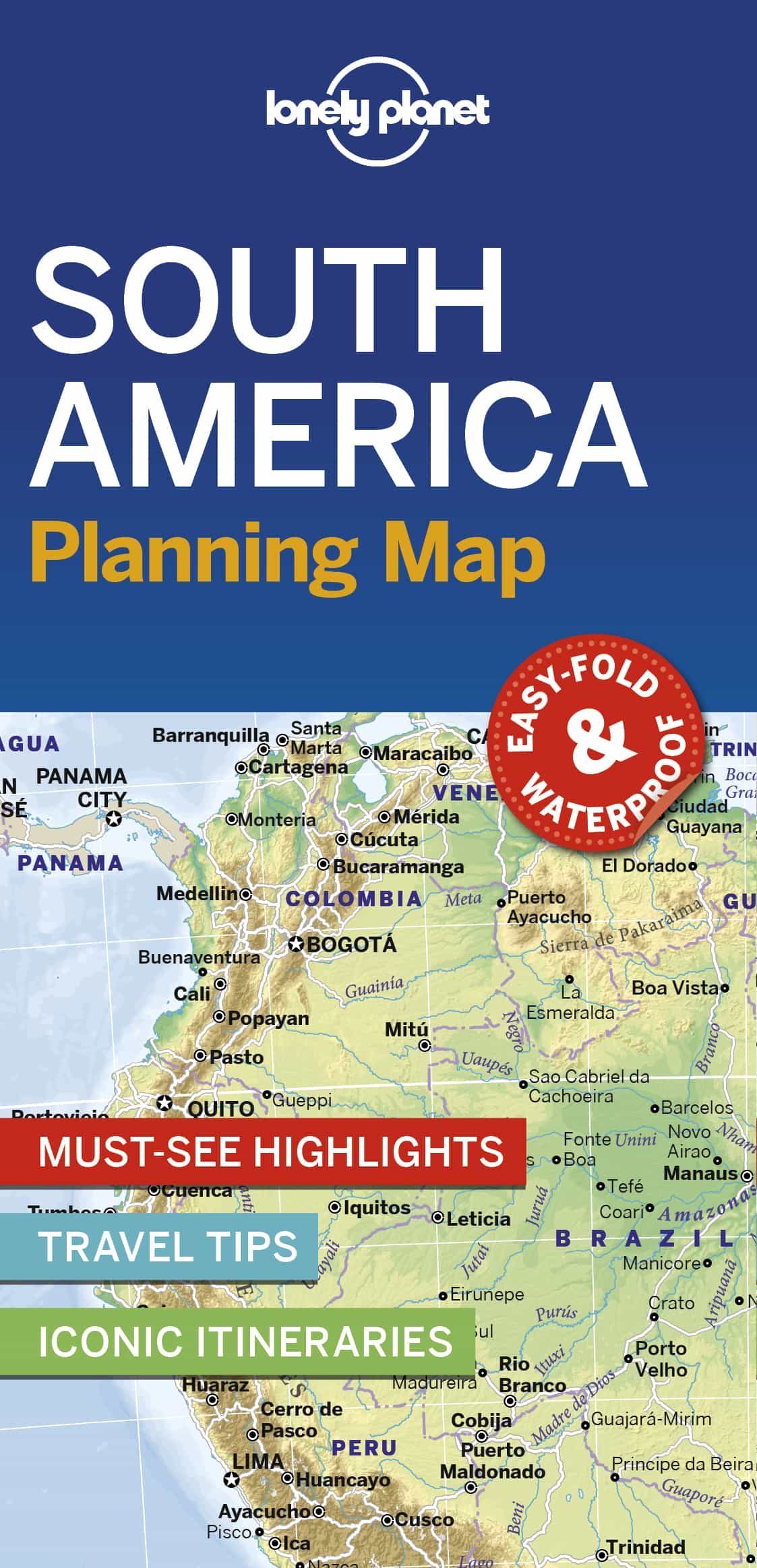Portada del Libro Lonely Planet South America Planning Map 1 2019 de - 9781788686068