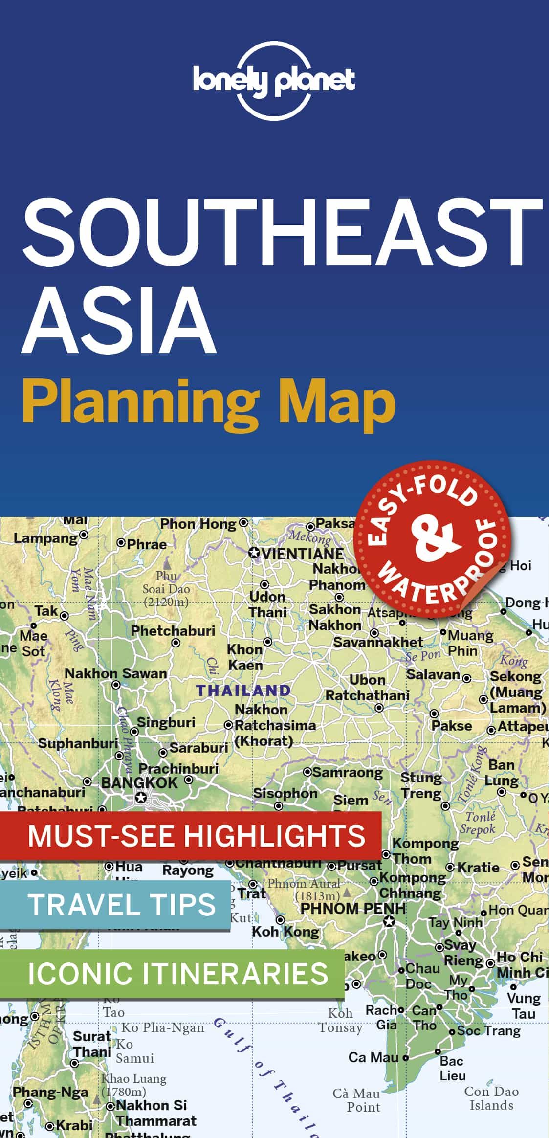 Portada del Libro Lonely Planet Southeast Asia Planning Map 1 2019 de - 9781788686082