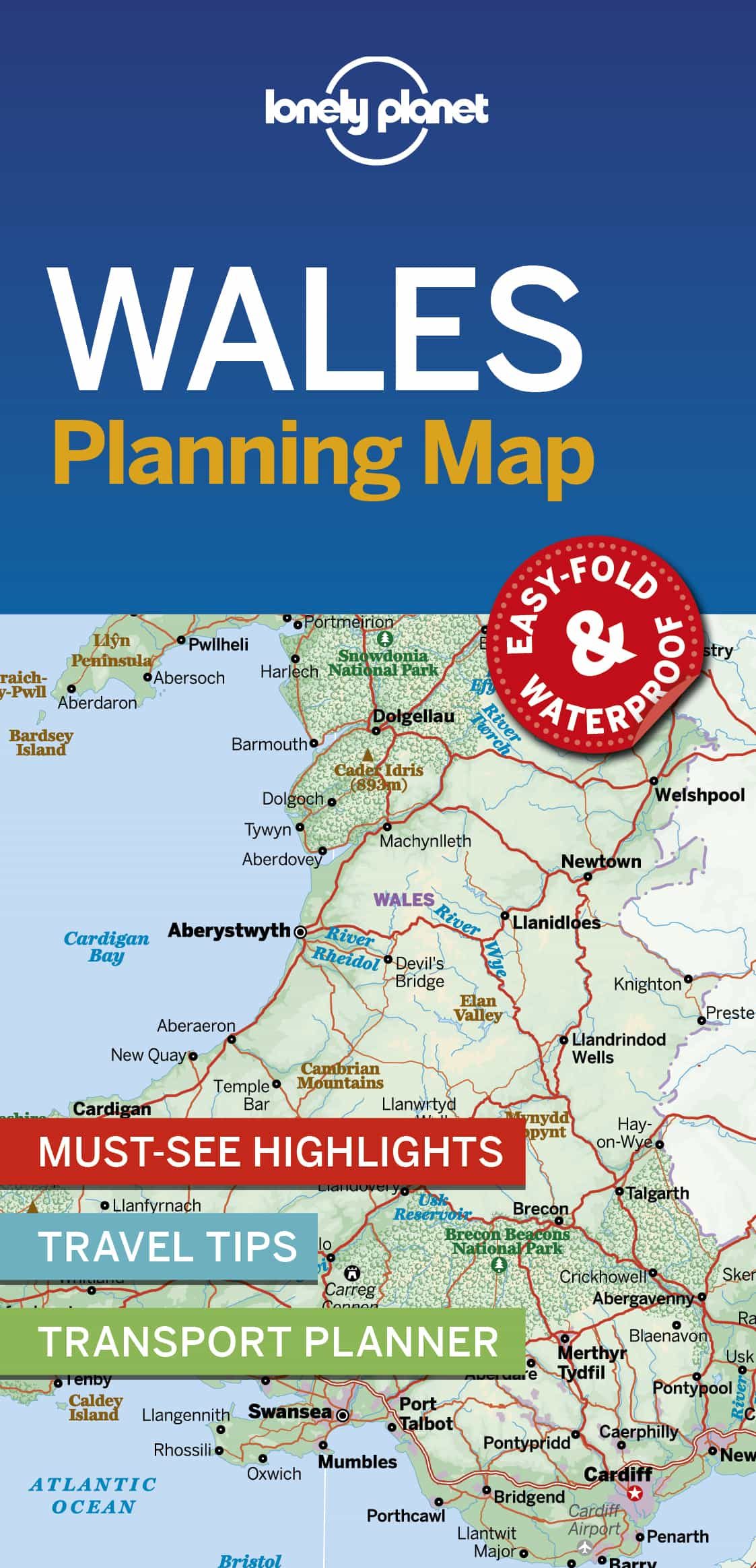 Portada del Libro Lonely Planet Wales Planning Map 1 2019 de - 9781788686129
