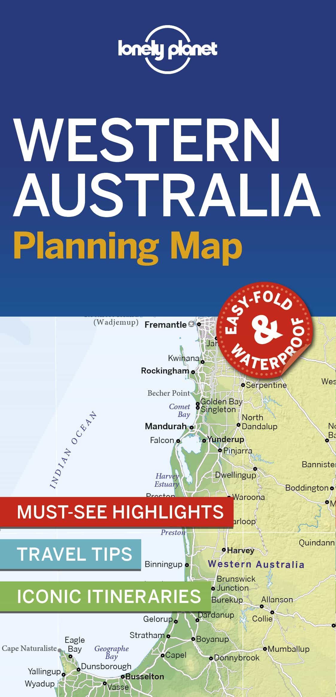 Portada del Libro Lonely Planet Western Australia Planning Map 1 2019 de - 9781788686136