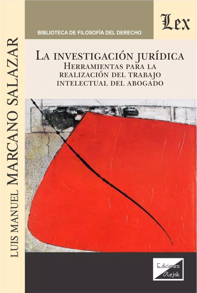 Portada del Libro Investigacion Juridica La de Luis Manuel Marcano Salazar - 9789563926521