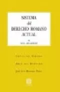 Portada del Libro Sistema Del Derecho Romano Actual de M.F.C. De Savigny - 9788484449324