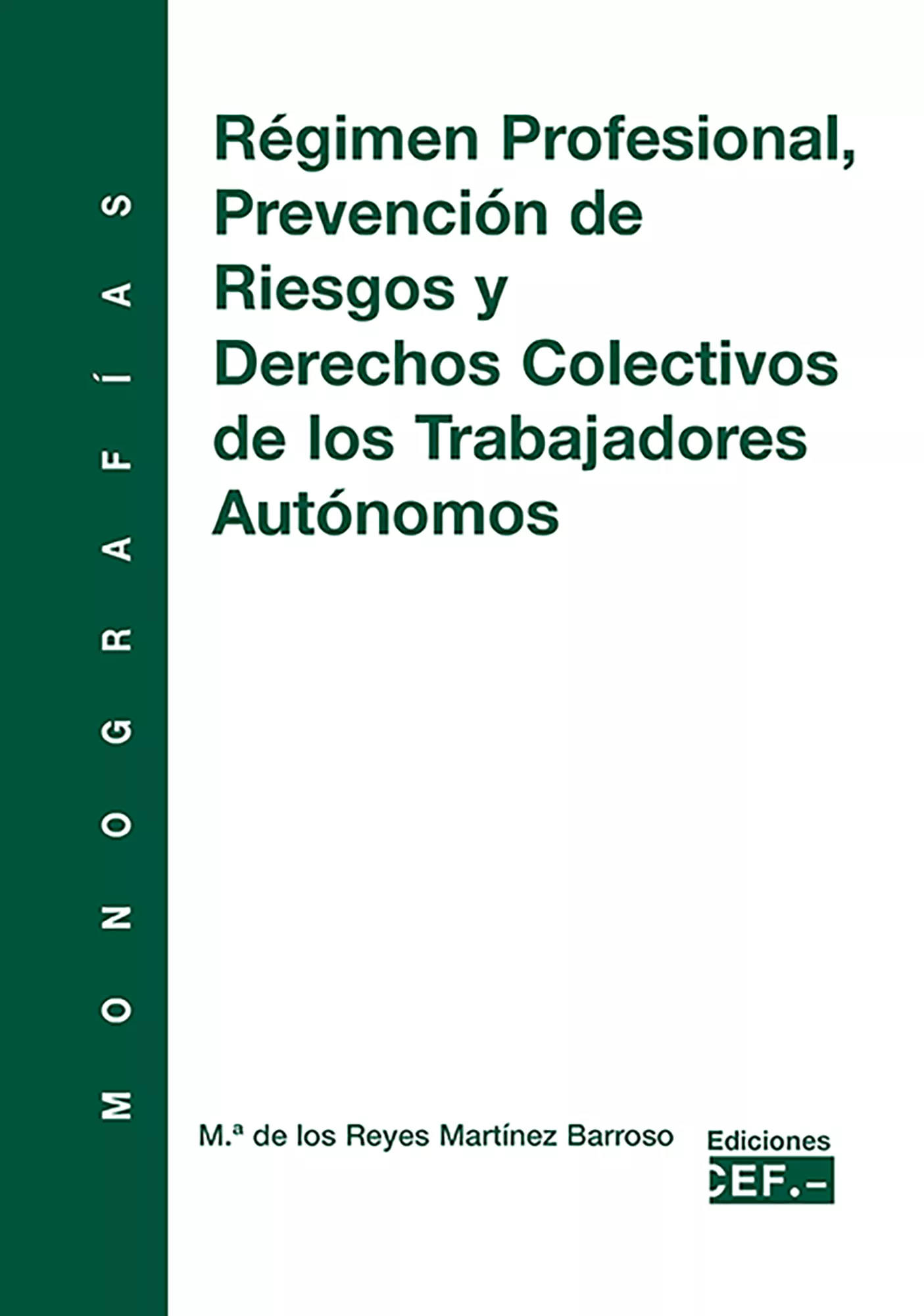 Portada del Libro Regimen Profesional Prevencion De Riesgos Y Derechos Colectivos De Los de Mª De Los Reyes Martinez Barroso - 9788445413395