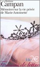 Portada del Libro Memoires Sur La Vie Privee De Marie-Antoinette: Extraits de Madame Campan - 9782070342204