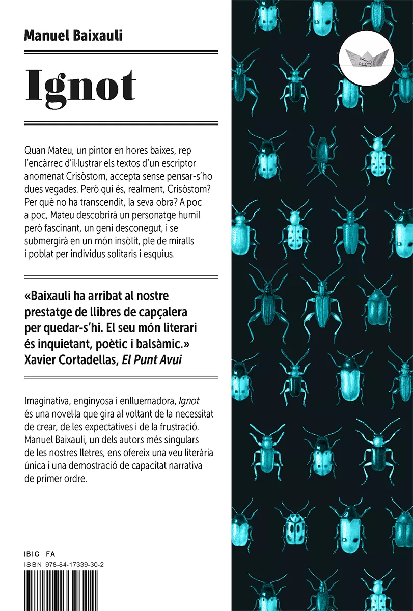 Portada del Libro Ignot de Manuel Baixauli Mateu - 9788417339302