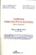 Portada del Libro Addenda: Derecho Penal Español: Parte Especial de Manuel Cobo Del Rosal - 9788497726788