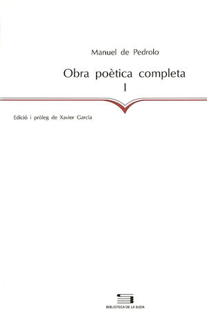Portada del Libro Obra Poetica Completa I (Vol. 1) de Manuel De Pedrolo - 9788479353643