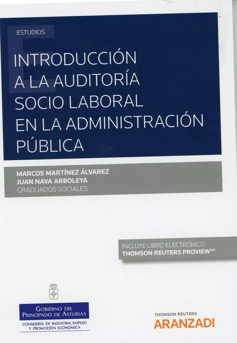 Portada del Libro Introducción A La Auditoría Socio Laboral En La Administración de Marcos Martinez Alvarez - 9788491776901