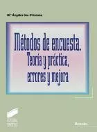 Portada del Libro Metodos De Encuesta: Teoria Y Practica Errores Y Mejora de Maria Angeles Cea D Ancona - 9788497562508