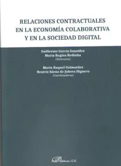 Portada Del Libro Relaciones Contractuales En La Economia Colaborativa Y En La Sociedad De Maria Regina Redinha - 9788413243061