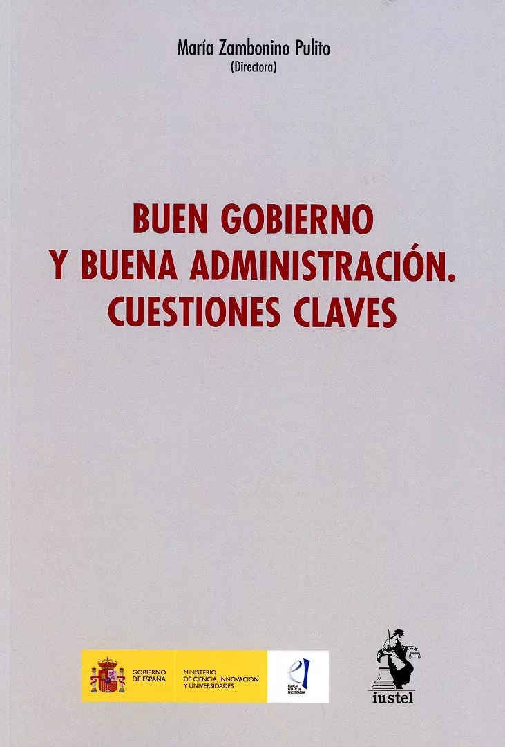Portada del Libro Buen Gobierno Y Buena Administración. Cuestiones Claves de Maria Zambonino Pulito - 9788498903744