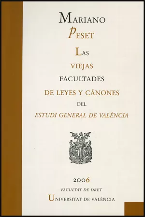 Portada del Libro Las Viejas Facultades De Leyes Y Canones Del Estudi General De Va Lenc de Mariano Peset - 9788437064093