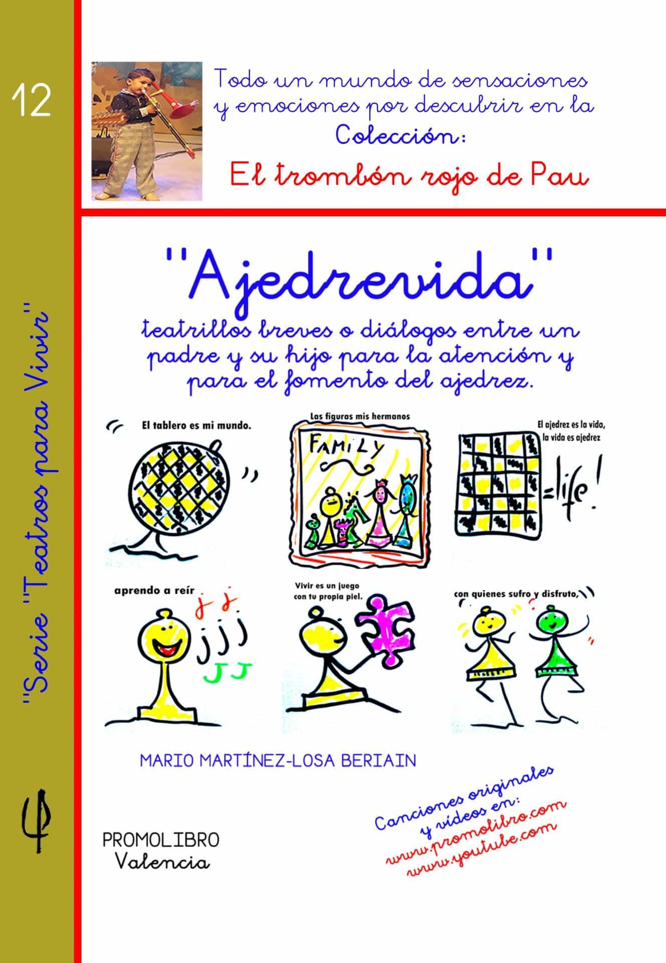 Portada del Libro Ajedrevida de Mario Martinez Losa Beriain - 9788479867744