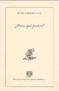 Portada del Libro ¿Para Que Poetas? de Martin Heidegger - 9789703212309