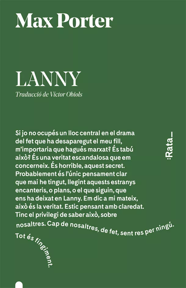 Portada del Libro Lanny de Max Porter - 9788416738526