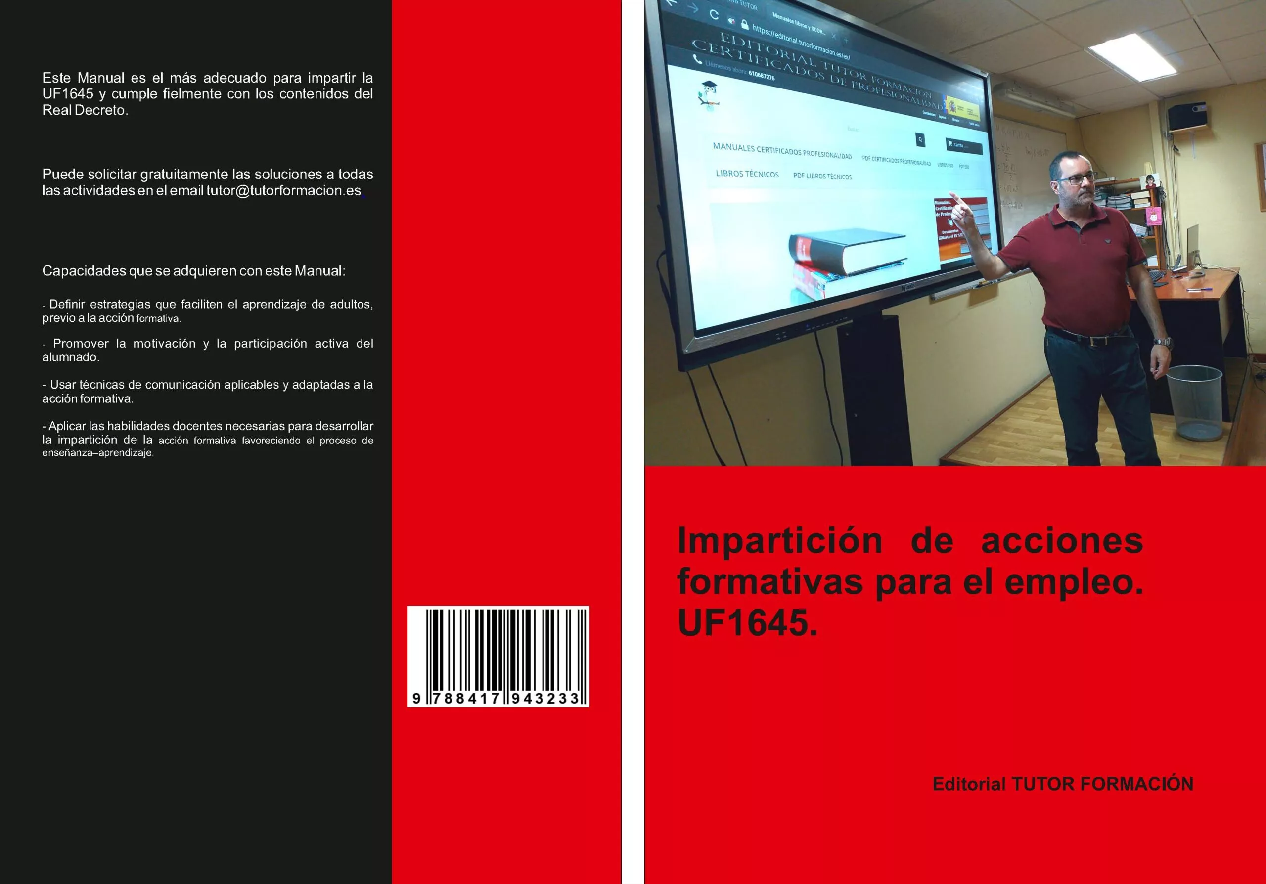 Portada del Libro Uf1645 Imparticion De Acciones Formativas Para El Empleo (Ed. 2019) de Miguel Angel Ladron De Guevara - 9788417943233