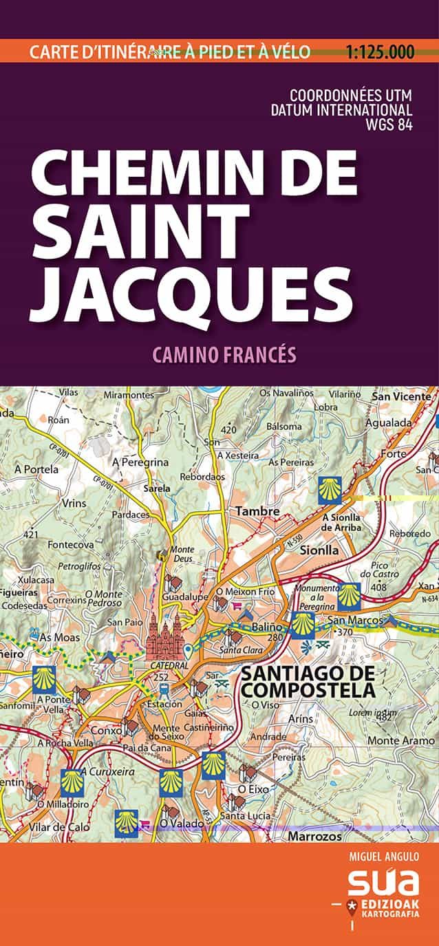 Portada del Libro Camino De Santiago - Cartes Pyreneennes (1: 25000) de Miguel Angulo - 9788482167497