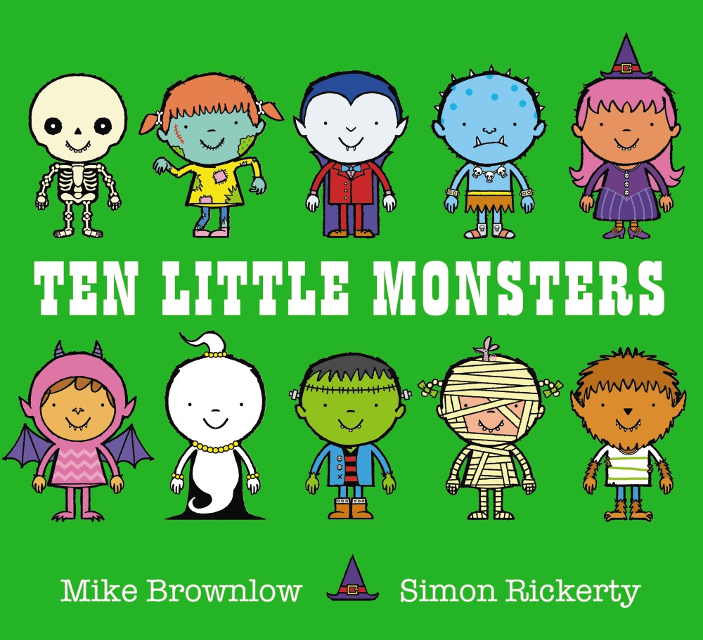 Portada del Libro Ten Little Monsters de Mike Brownlow - 9781408334034