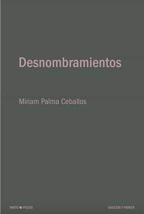 Portada del Libro Desnombramientos de Miriam Palma Ceballos - 9788412019889