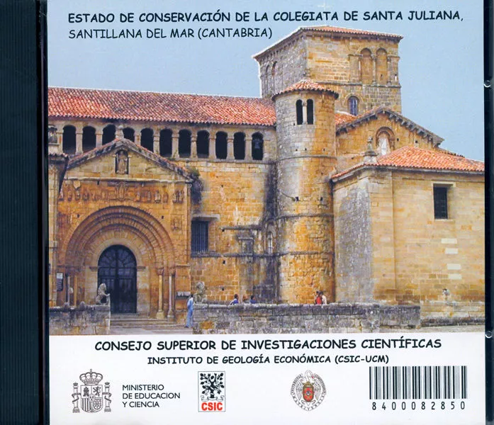 Portada del Libro Estado De Conservacion De La Colegiata De Santa Juliana Santilla Na De de Monica Alvarez De Buergo - 9788400082857