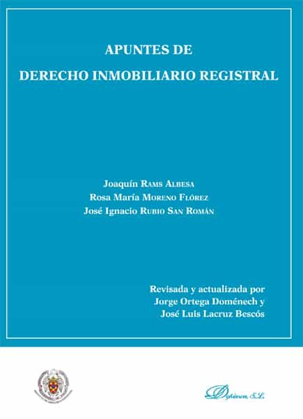 Portada del Libro Apuntes De Derecho Inmobiliario Registral de Moreno Florez - 9788413245454