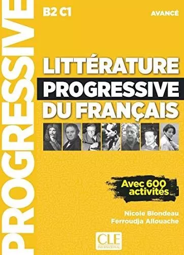 Portada del Libro Litterature Progressive Du Français - Livre + Cd - Niveau Avance Nouve de Nicole Blondeau - 9782090351811