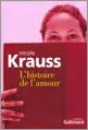 Portada del Libro L Histoire De L Amour de Nicole Krauss - 9782070773084