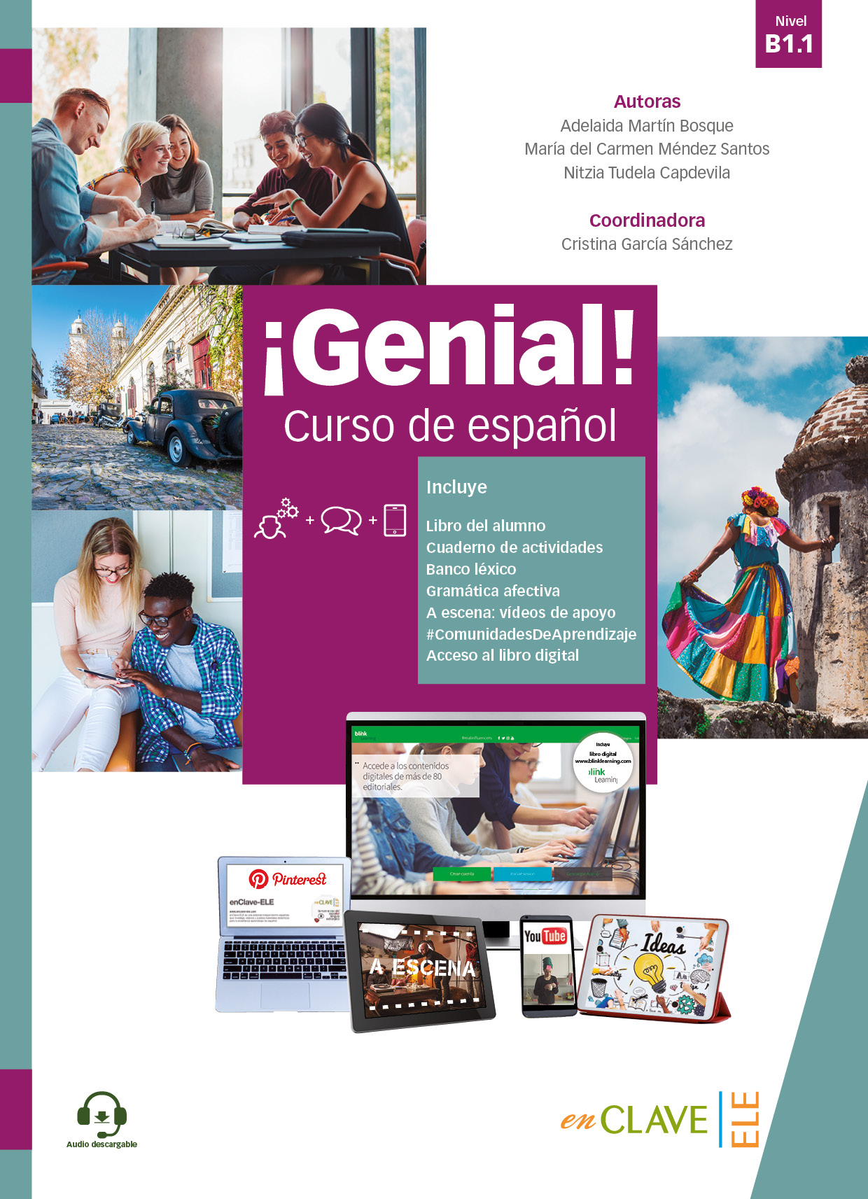 Portada del Libro ¡Genial! B1.1 - Curso De Español de Nitzia Tudela Capdevila - 9788415299059