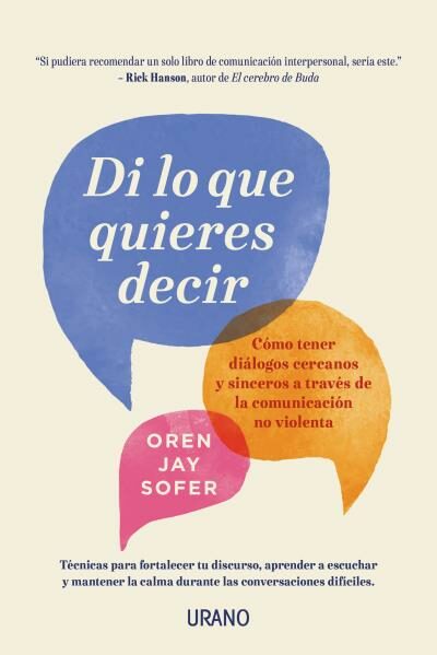 Portada del Libro Di Lo Que Quieres Decir de Oren Jay Sofer - 9788416720958