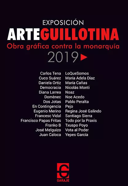 Portada del Libro Arteguillotina de Pablo España Cruzado - 9788494926563