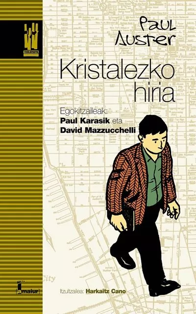 Portada del Libro Kristalezko Hiria de Paul Auster - 9788481364705