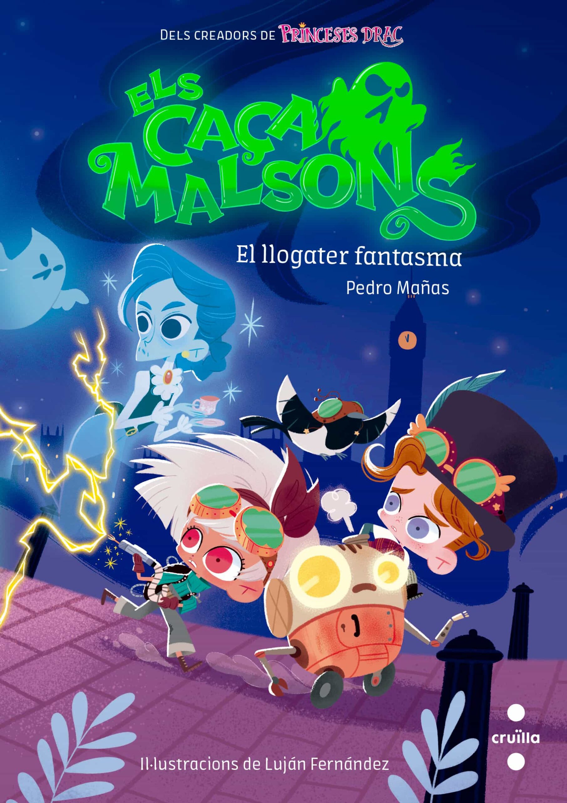Portada del Libro Els Caçamalsons 1: El Llogater Fantasma de Pedro Mañas - 9788466148160