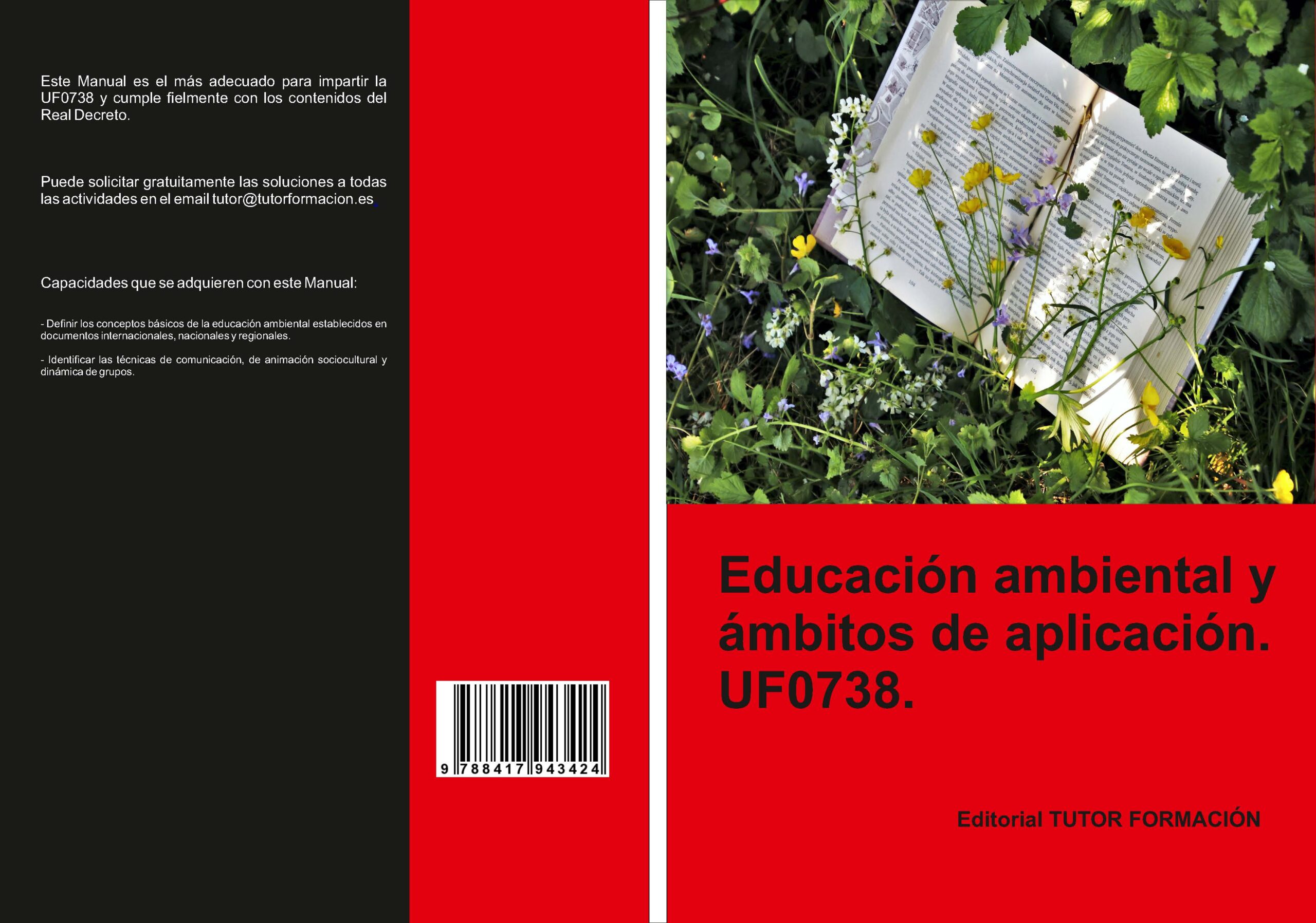 Portada del Libro Uf0738 Educacion Ambiental Y Ambitos De Aplicacion de Pilar Gonzalez Molina - 9788417943424