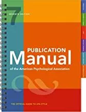 Portada del Libro Publication Manual Of The American Psychological Association 7Th de - 9781433832178