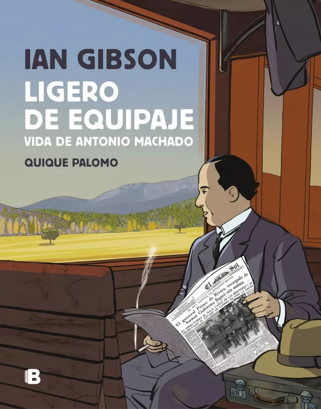 Portada del Libro Ligero De Equipaje: Vida De Antonio Machado de Quique Palomo - 9788466666442