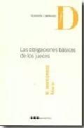 Portada del Libro Las Obligaciones Basicas De Los Jueces de Rafael Hernandez Marin - 9788497682510