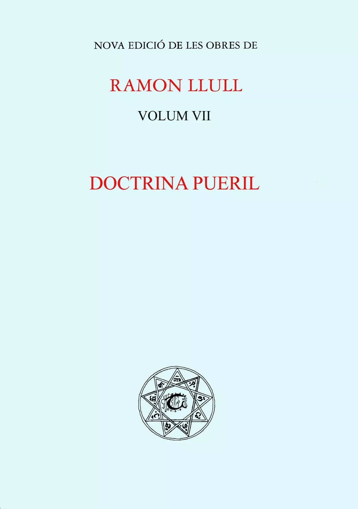 Portada del Libro Doctrina Pueril de Ramon Llull - 9788484156499