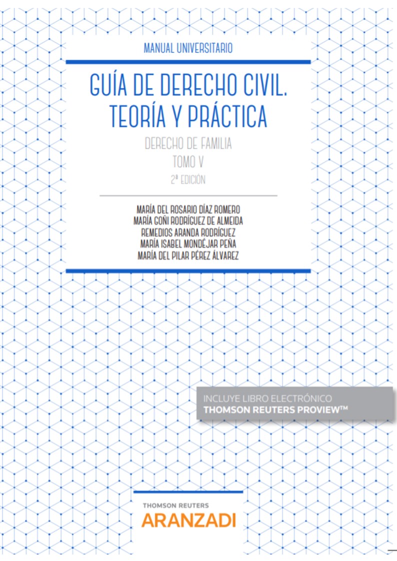 Portada del Libro Guía De Derecho Civil. Teoría Y Práctica. Tomo V (2ª Ed.) de Remedios Aranda Rodriguez - 9788413467825